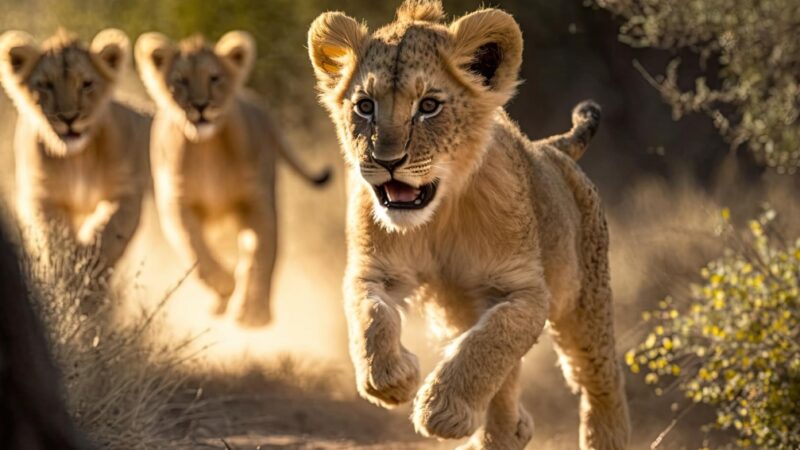 Unikalne narodziny w Chorzowskim Zoo: Cztery lwiątka rzadkiego gatunku