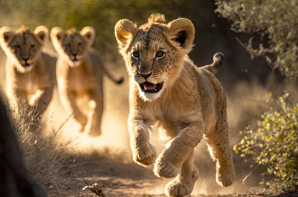 Unikalne narodziny w Chorzowskim Zoo: Cztery lwiątka rzadkiego gatunku