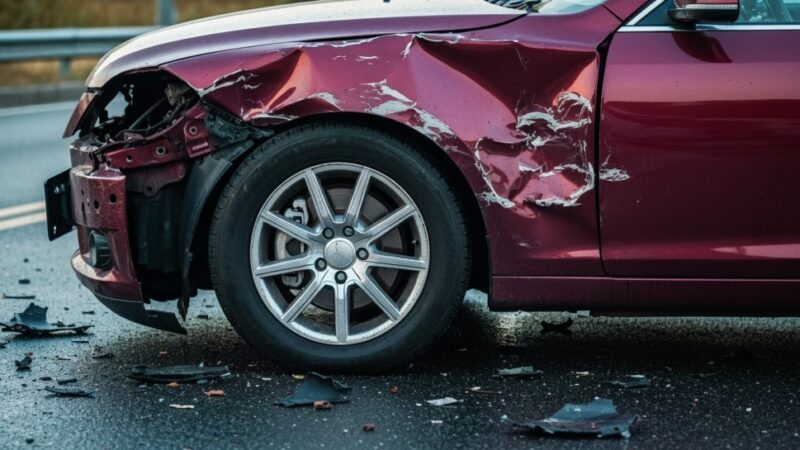 Wypadek w Kobiórze: Ruch wahadłowy po zderzeniu roweru z autem