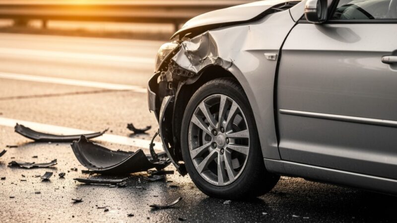 Młody kierowca BMW w ciężkim stanie po zderzeniu z autobusem na ulicy 3-Maja