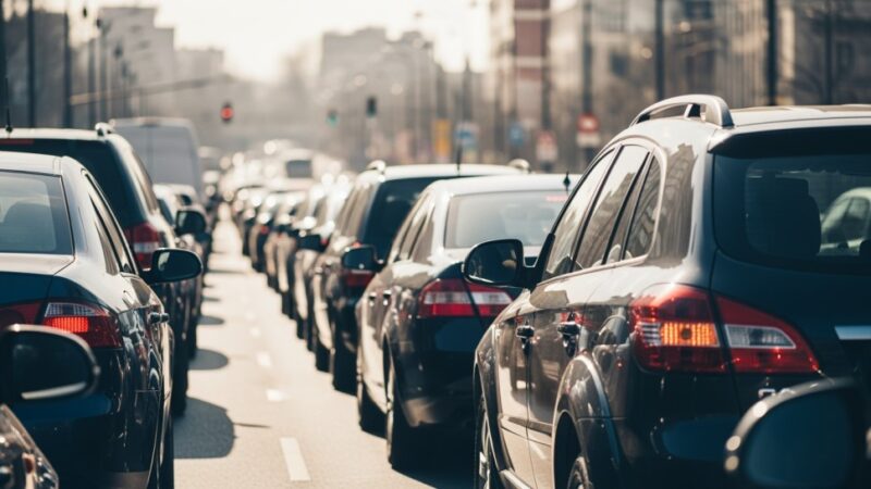 Wyciek oleju blokuje S1 w Sosnowcu – służby w akcji