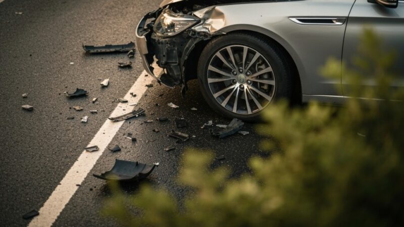 Motocykl zderzył się z ciężarówką w Jeleśni – drogi zablokowane, zachowaj ostrożność!