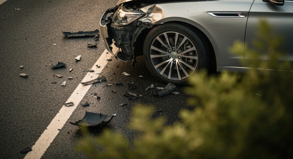 Motocykl zderzył się z ciężarówką w Jeleśni – drogi zablokowane, zachowaj ostrożność!