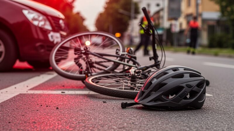 Bezpieczna Parada Mikołajów na Rowerach w Chorzowie dzięki Policji