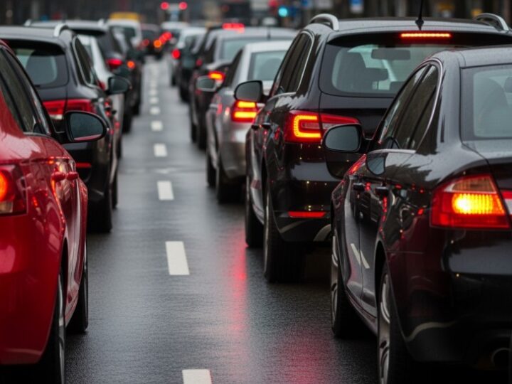 Kolizja na A4 w Katowicach: Utrudnienia w ruchu na drodze