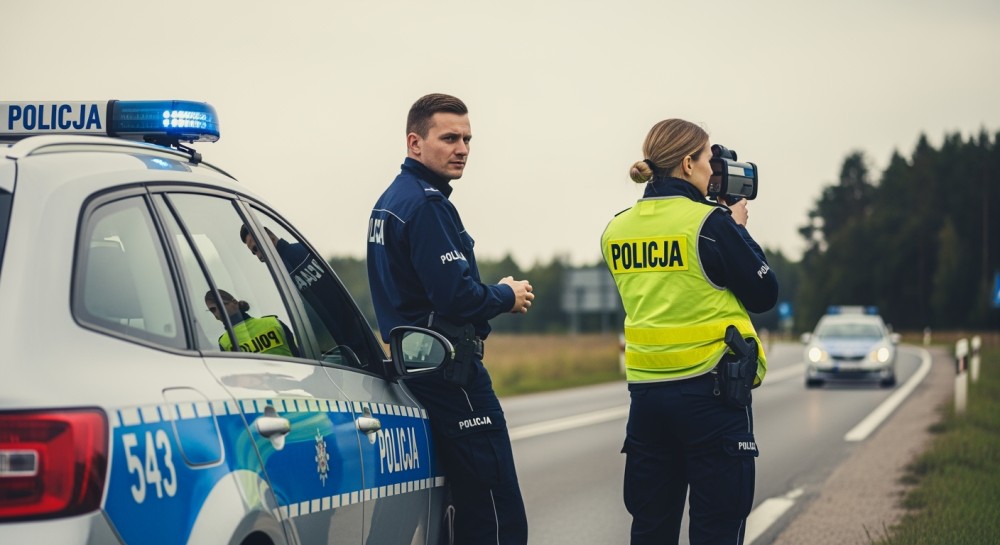 Młody kierowca z pięcioma zakazami zatrzymany za jazdę pod wpływem prędkości