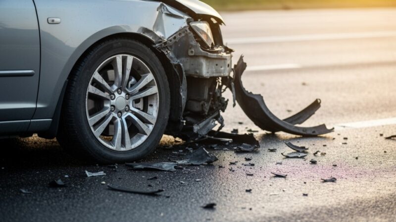 Sosnowiec: S1 ponownie otwarta po wypadku z trzema autami