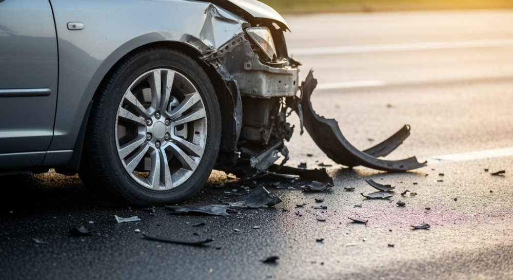 Sosnowiec: S1 ponownie otwarta po wypadku z trzema autami