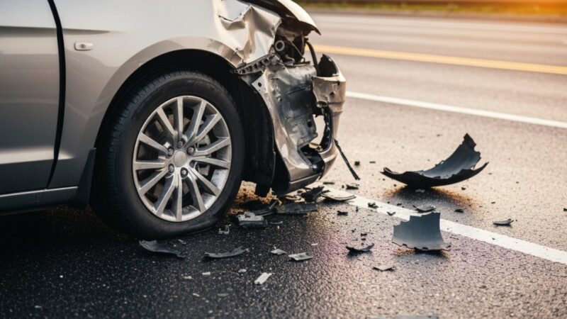 Zdarzenie drogowe w Rudzie Śląskiej: motocyklista ranny po zderzeniu z samochodem