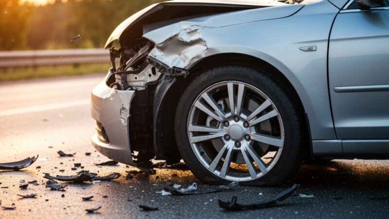 Policjanci ratują sytuację: wsparcie po kolizji drogowej