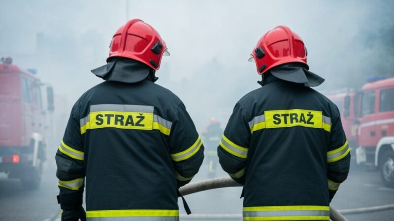 Bohaterski policjant gasi pożar i ratuje życie mimo braku służby