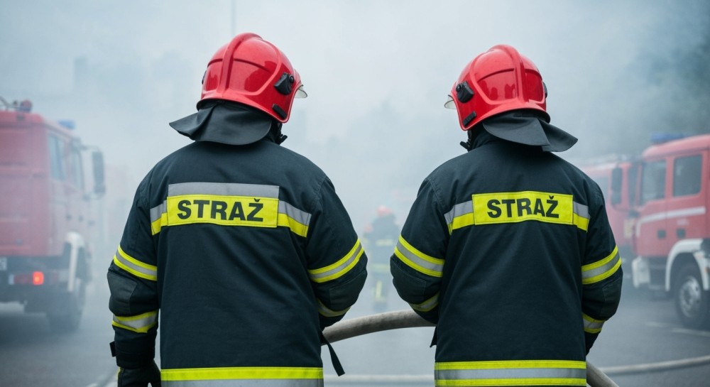 Bohaterski policjant gasi pożar i ratuje życie mimo braku służby