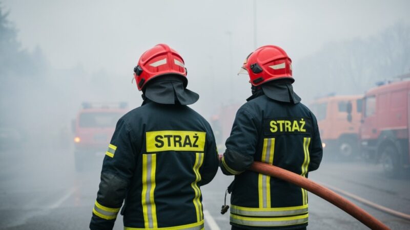 Policjanci z Krzyżanowic błyskawicznie ugasili pożar samochodu!