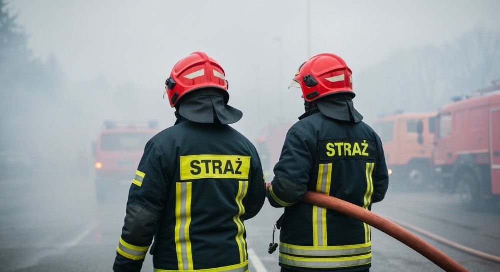 Policjanci z Krzyżanowic błyskawicznie ugasili pożar samochodu!