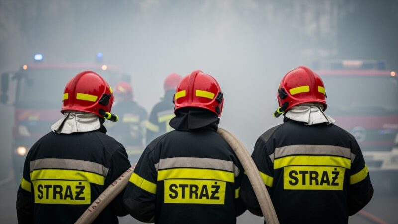 Bohaterski policjant ratuje życie po służbie podczas pożaru