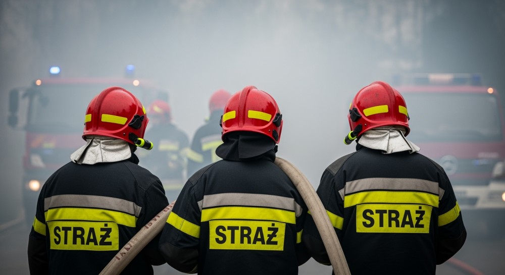 Bohaterski policjant ratuje życie po służbie podczas pożaru