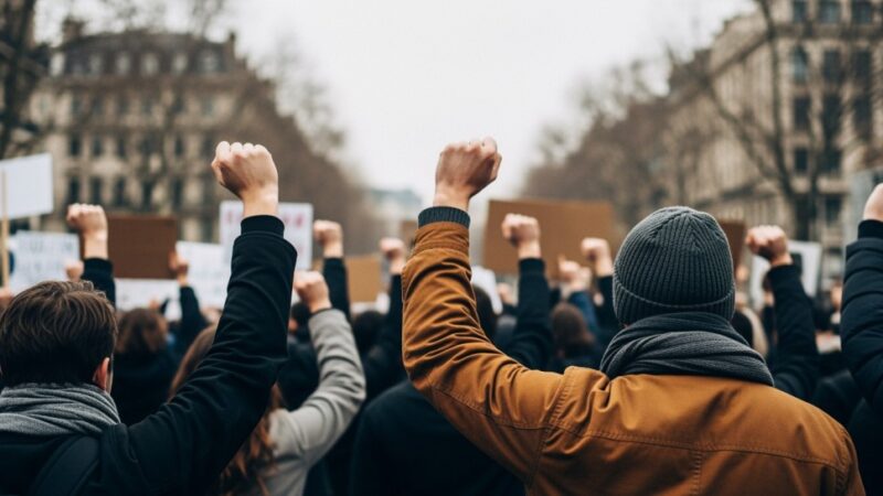 Protest pracowników MPGKiM przed urzędem: obawy o miejsca pracy