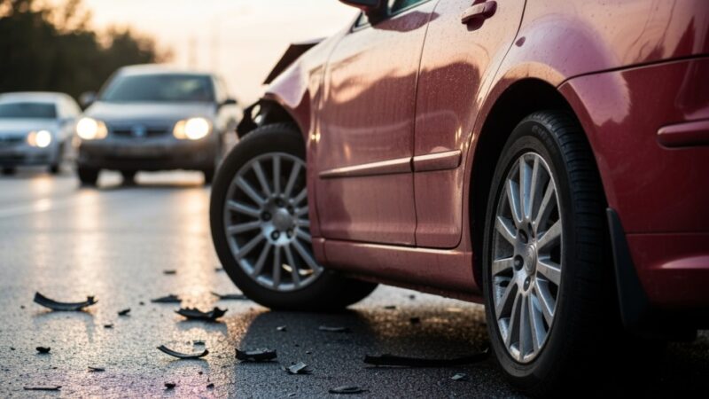 Wypadek na A4: zderzenie pięciu pojazdów i interwencja LPR
