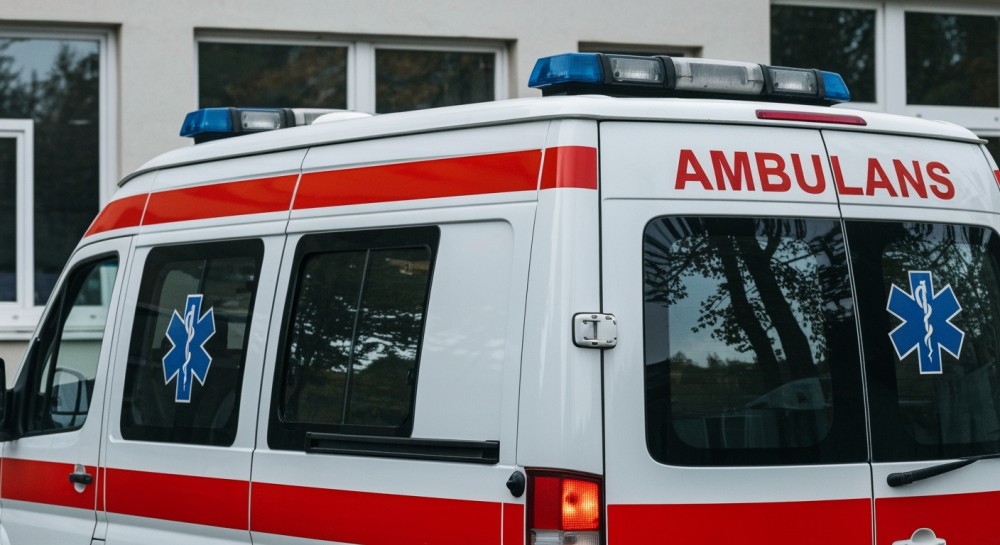 Policjanci ratują yorka w skwarze upału