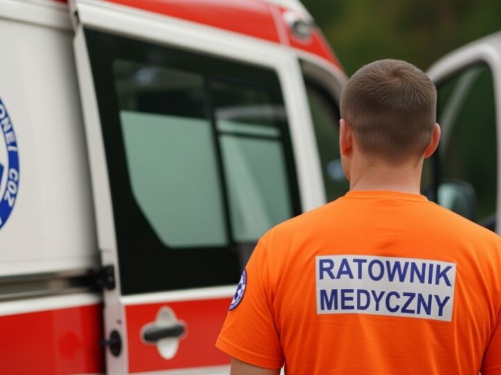 Ćwiczenia służb na przejeździe kolejowym: symulacja wypadku z udziałem uczniów