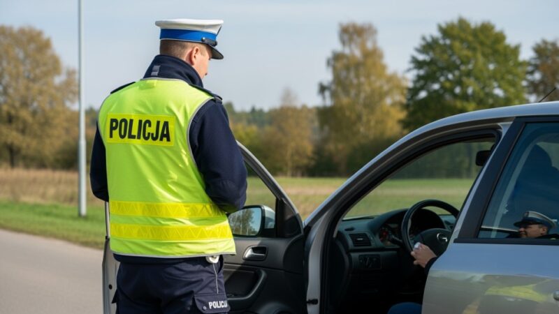 Pijany kierowca z pasażerami zatrzymany po policyjnej pościgu na A1