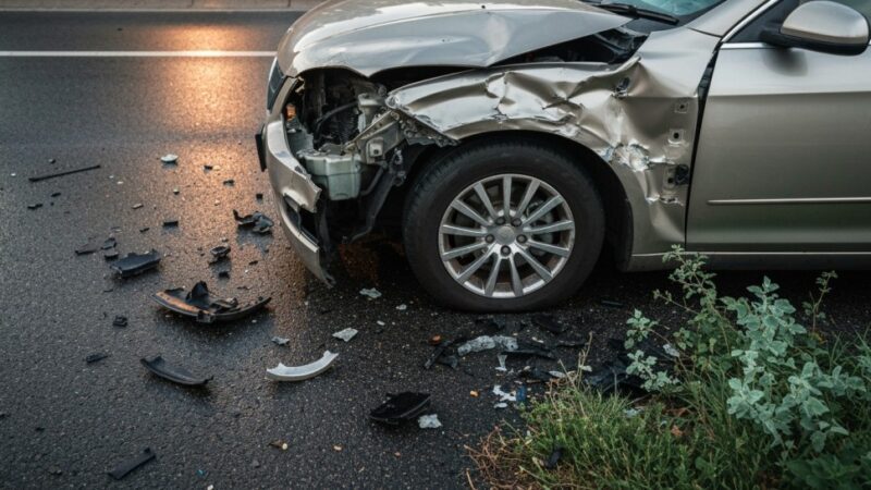 Zderzenie ciężarówki z osobówką na A1a: ruch zablokowany, objazdy wprowadzone