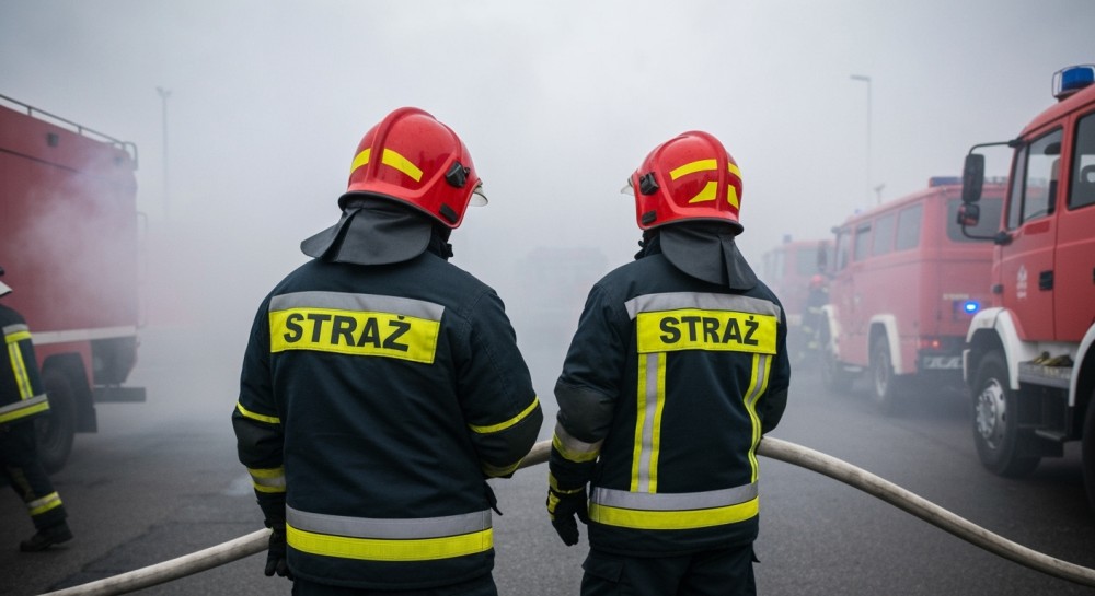 Pożar targowiska w Katowicach: zatrzymany 23-latek i straty w straganach