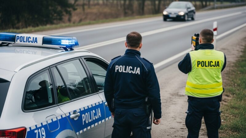 Pijany kierowca uciekał przed policją po kolizji z zaparkowanymi autami