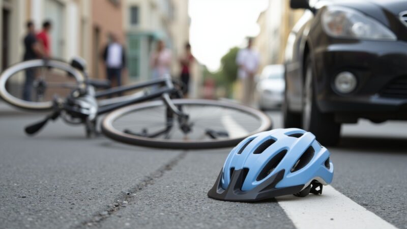 Kierowca nie ustąpił pierwszeństwa rowerzystce na przejeździe
