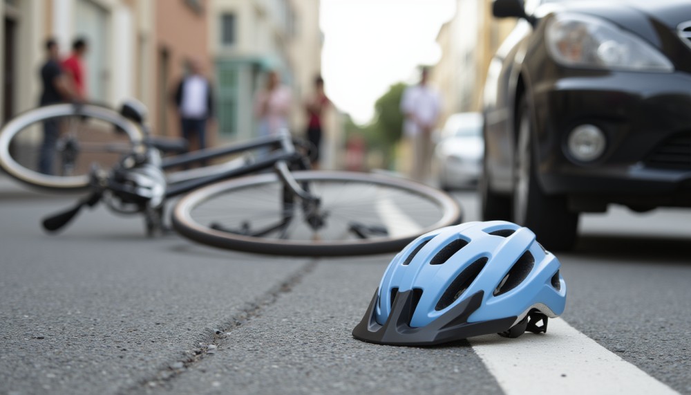 Kierowca nie ustąpił pierwszeństwa rowerzystce na przejeździe